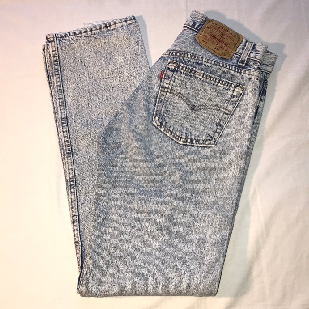 501® LEVI'S Acid Wash Original Fit High Rise Jeans